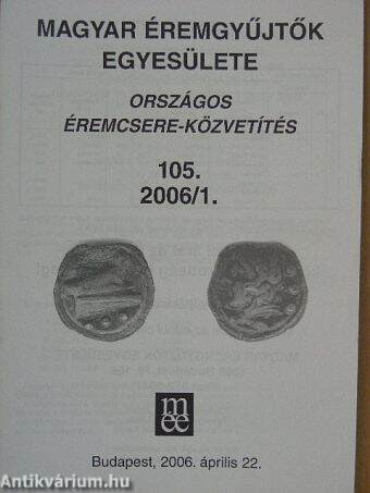 Országos éremcsere-közvetítés 2006/1.