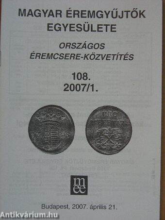 Országos éremcsere-közvetítés 2007/1.