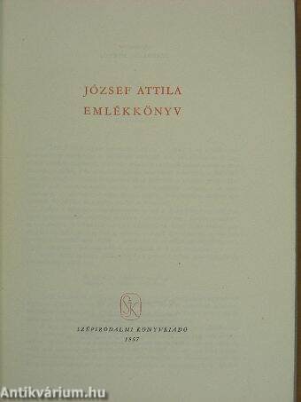 József Attila emlékkönyv