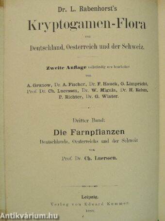 Kryptogamen-Flora von Deutschland, Oesterreich und der Schweiz III.