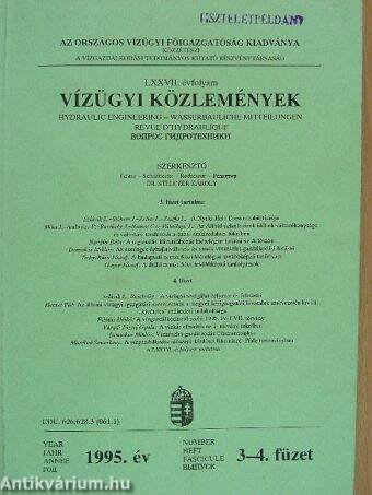 Vízügyi Közlemények 1995/3-4.