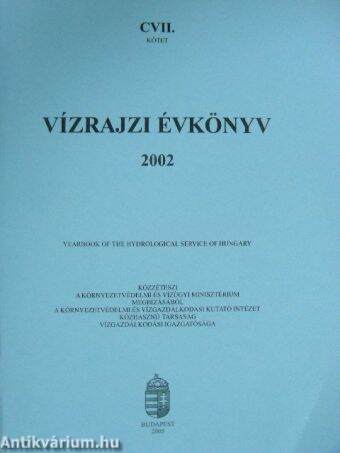 Vízrajzi évkönyv 2002 - CD-vel