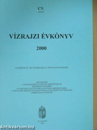 Vízrajzi évkönyv 2000