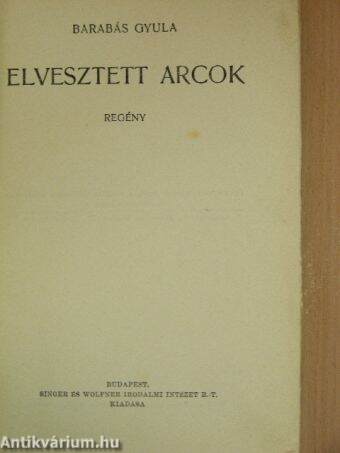 Elvesztett arcok