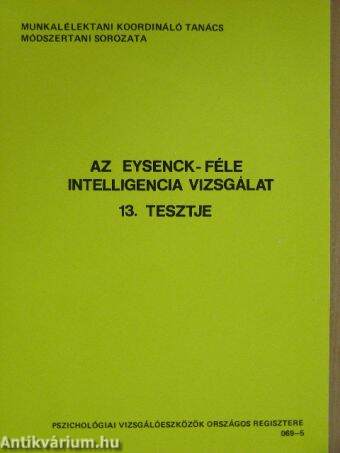 Az Eysenck-féle intelligencia vizsgálat 13. tesztje