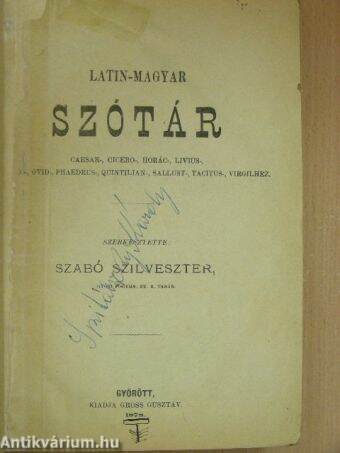 Latin-magyar szótár