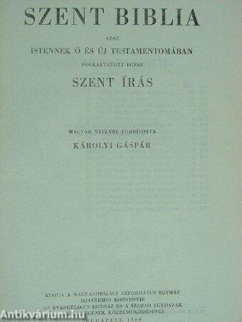 Szent Biblia