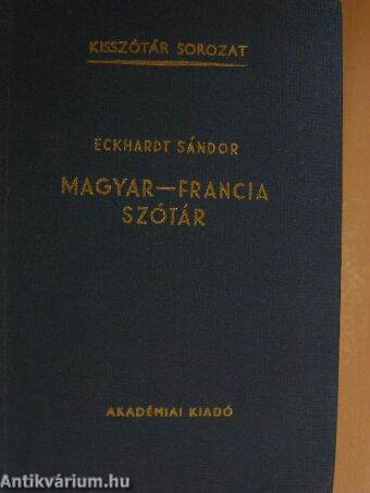 Magyar-francia szótár 