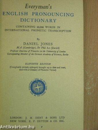 Everyman's English Pronouncing Dictionary