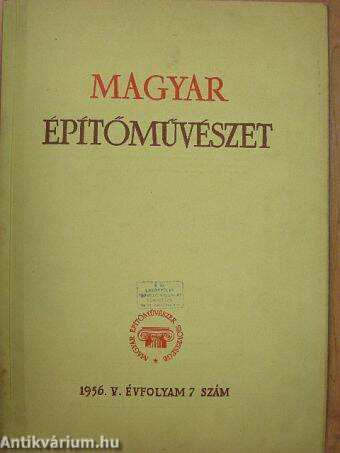 Magyar Építőművészet 1956/7.