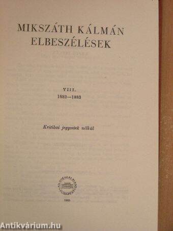 Elbeszélések VIII.