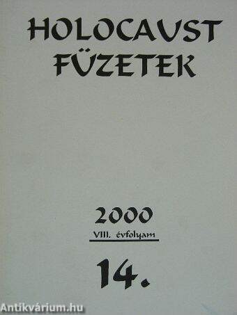 Holocaust füzetek 2000/14.