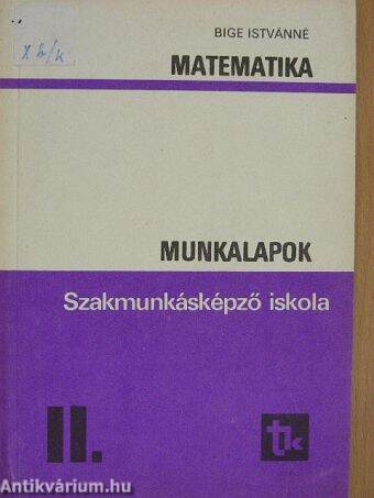 Matematika munkalapok II.