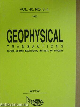 Geophysical Transactions Vol. 40. No. 3-4.