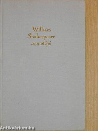 William Shakespeare Szonettjei 