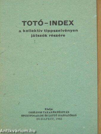 Totó-index a kollektív tippszelvényen játszók részére