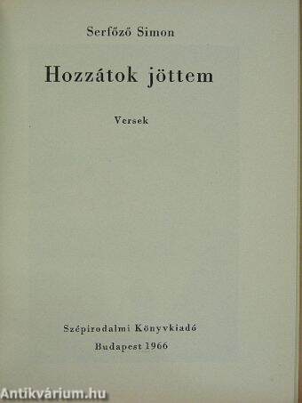 Hozzátok jöttem