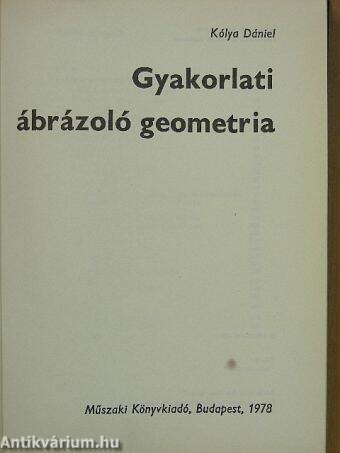 Gyakorlati ábrázoló geometria