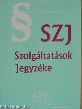 Szolgáltatások Jegyzéke 2003