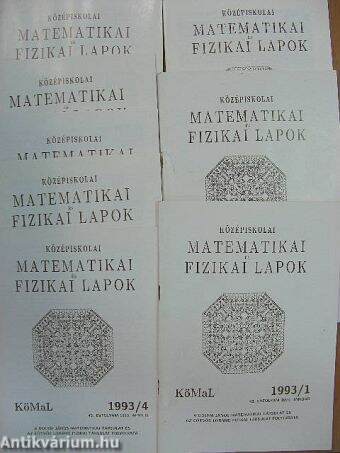 Középiskolai matematikai és fizikai lapok 1993. (nem teljes évfolyam)