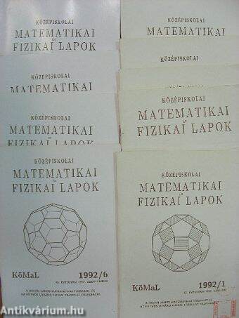 Középiskolai matematikai és fizikai lapok 1992. január-december