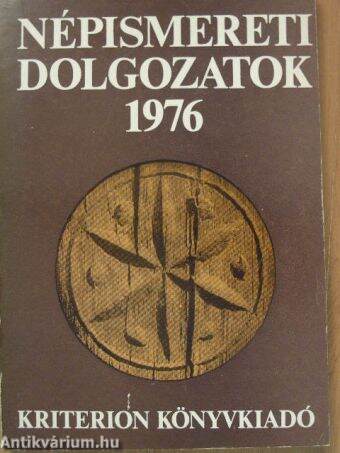 Népismereti dolgozatok 1976