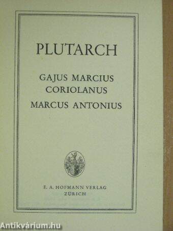 Gajus Marcus Coriolanus/Marcus Antonius
