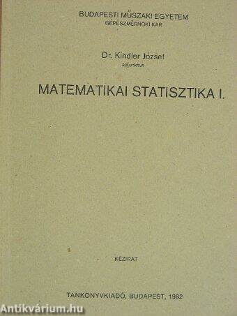 Matematikai statisztika I.