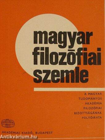 Magyar Filozófiai Szemle 1982/1-6.