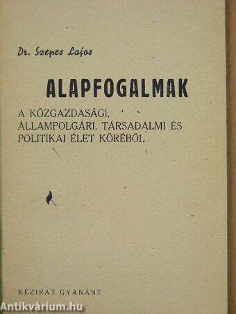 Alapfogalmak