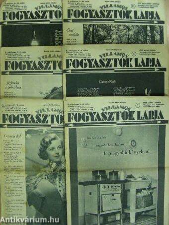 Villamos Fogyasztók Lapja 1938. január-december