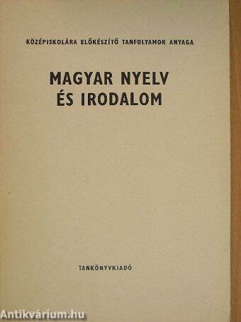 Magyar nyelv és irodalom