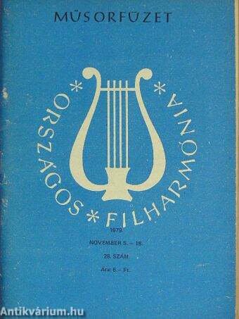 Országos Filharmónia Műsorfüzet 1979/28.