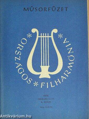 Országos Filharmónia Műsorfüzet 1979/6.