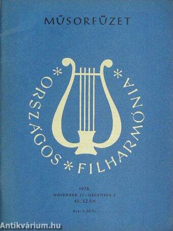 Országos Filharmónia Műsorfüzet 1978/43.