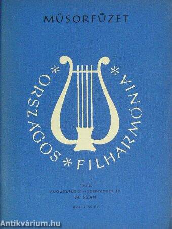Országos Filharmónia Műsorfüzet 1978/34.