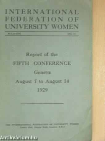 International Federation of University Women Bulletin 11.