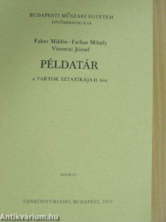 Példatár a Tartók sztatikája II-höz