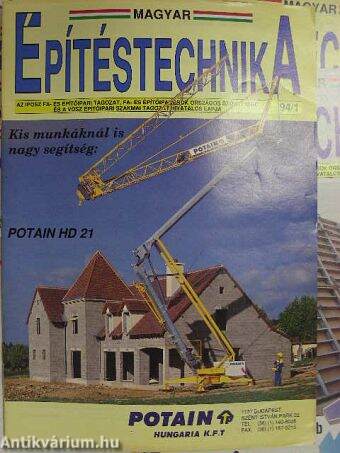 Magyar Építéstechnika 1994. január-december