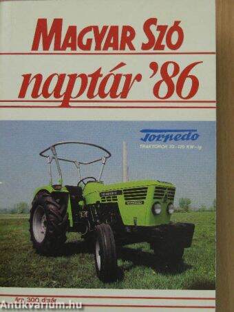 A Magyar Szó 1986. évi naptára