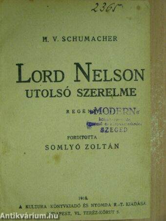 Lord Nelson utolsó szerelme