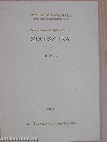 Statisztika III.