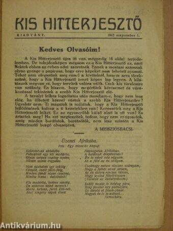 Kis Hitterjesztő 1947. szeptember 1.