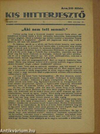 Kis Hitterjesztő 1946. október 30.