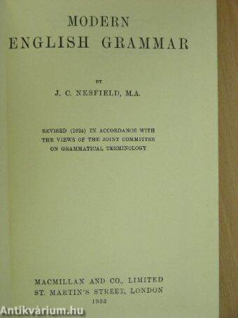 Modern English Grammar