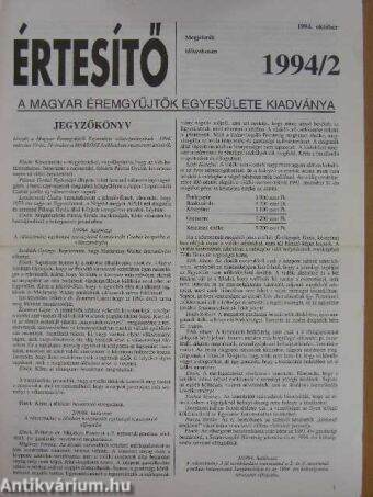 Értesítő 1994/2.