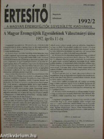 Értesítő 1992/2.