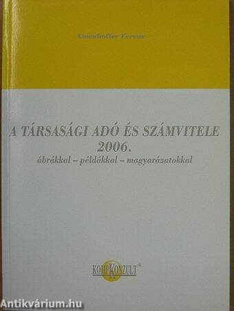 A társasági adó és számvitele 2006.