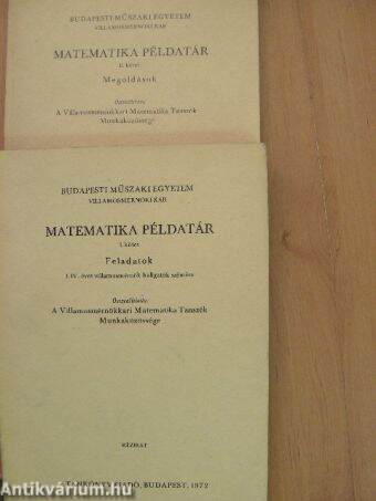 Matematika példatár I-II.