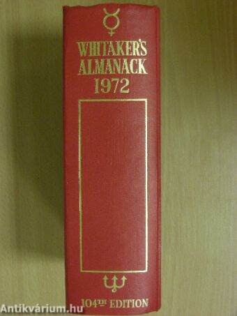 Whitaker's Almanack 1972